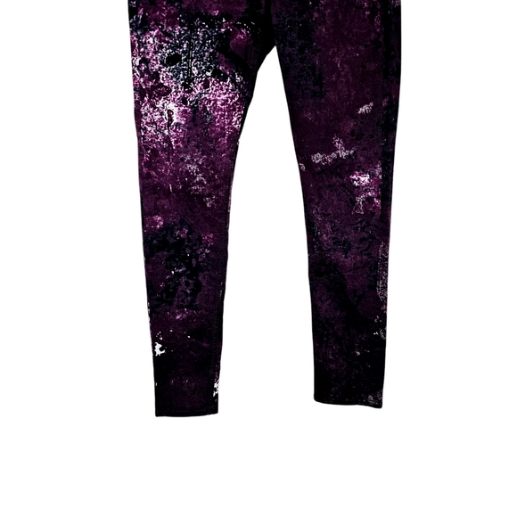 Rag & Bone Galaxy Print Legging Skinny Ankle Jeans, Purple, Size 29 - Picture 4 of 13